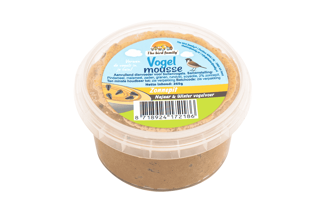 vogelmousse zonnebloempit