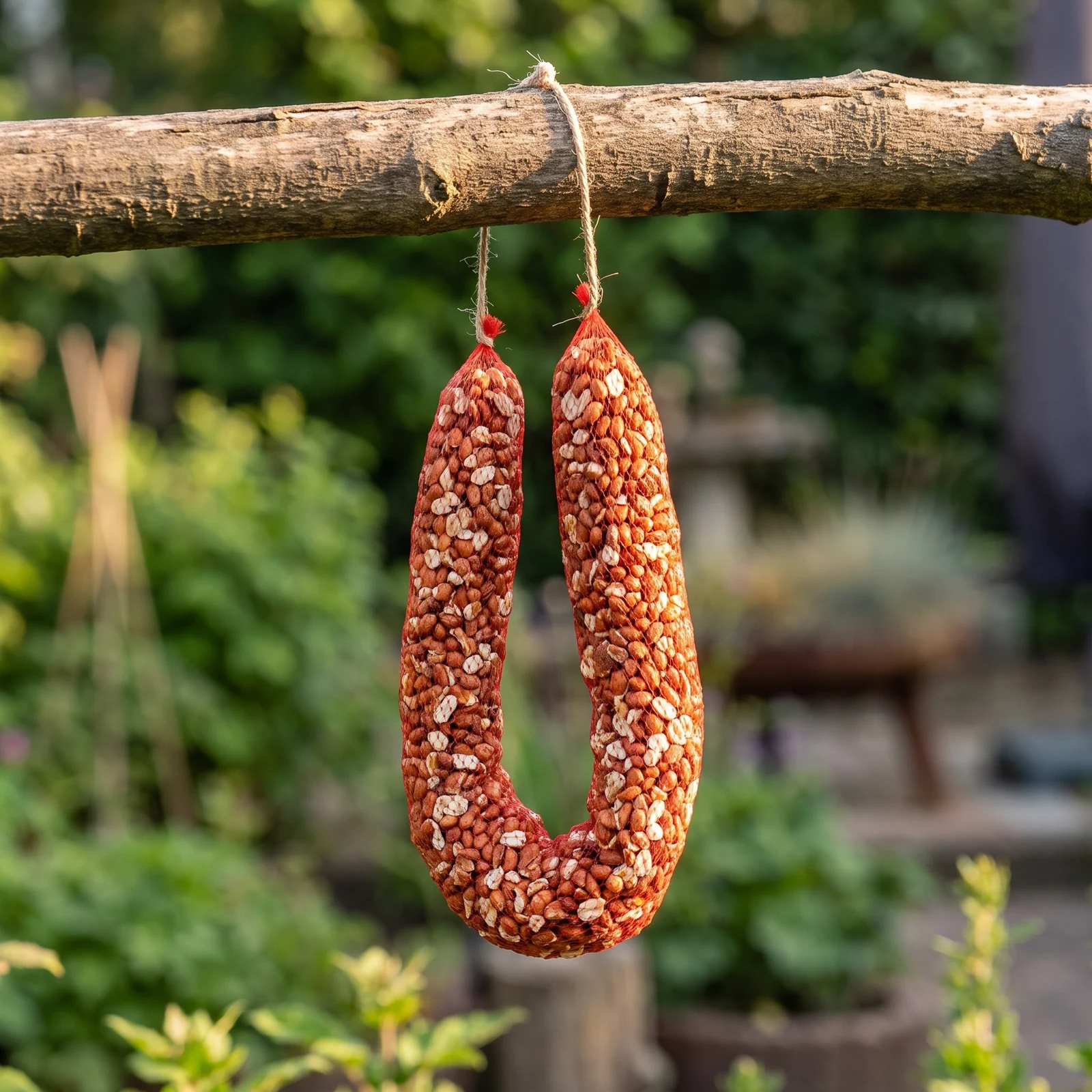 Pindaslinger in de tuin – The Bird Family