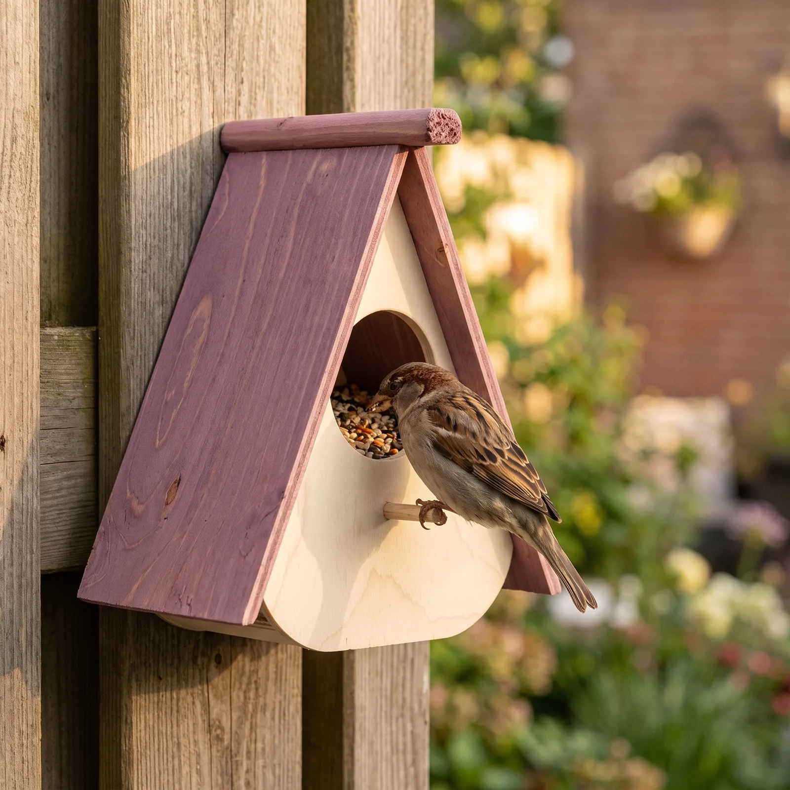 Huismus bij wandvoederhuis – The Bird Family