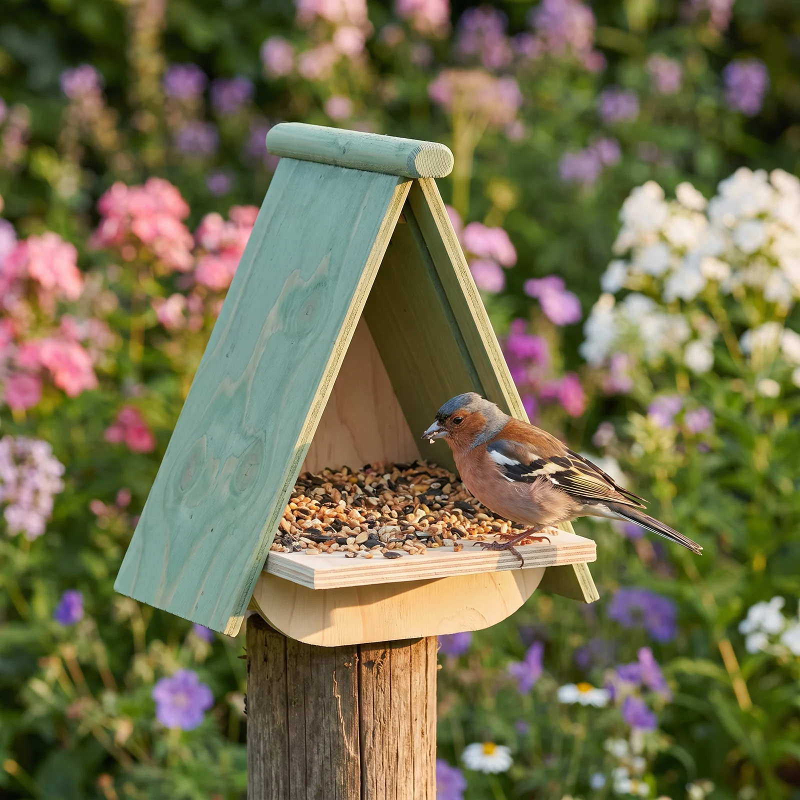 Vink bij voederhuis plateau – The Bird Family