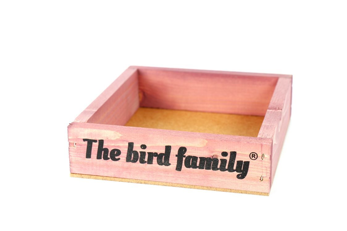 Voederplateau The bird family roze