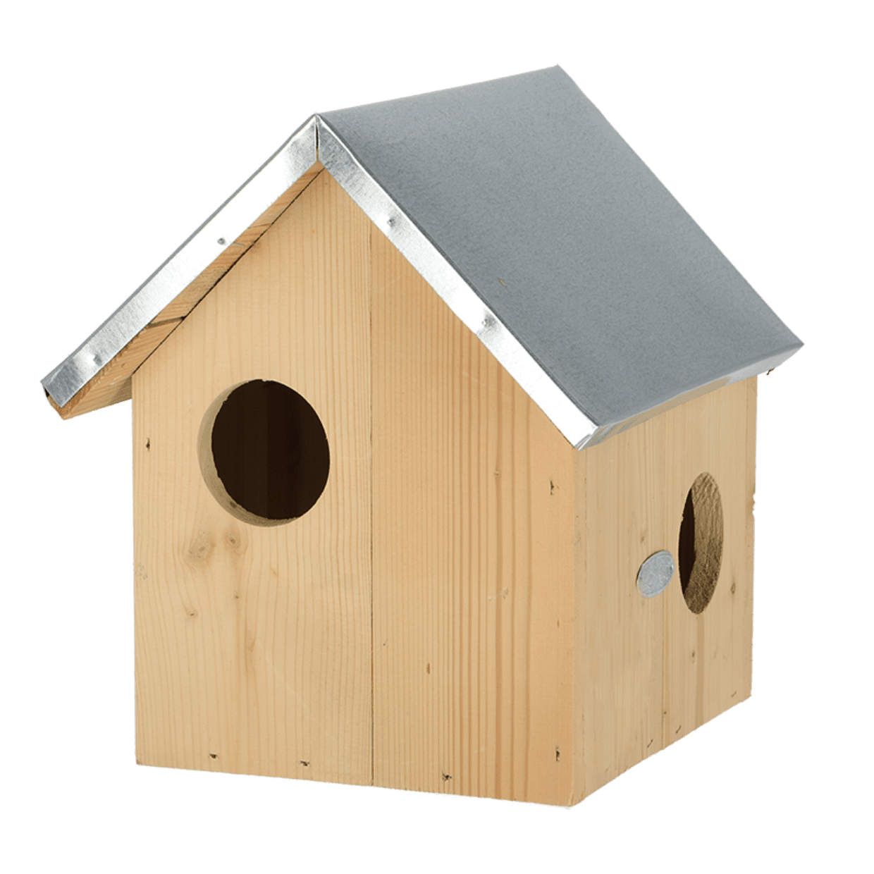 Eekhoorn Nestkast Walli van vurenhout met metalen dak – The Bird Family