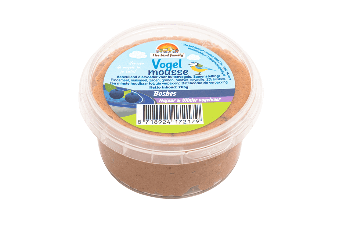 vogelmousse bosbes