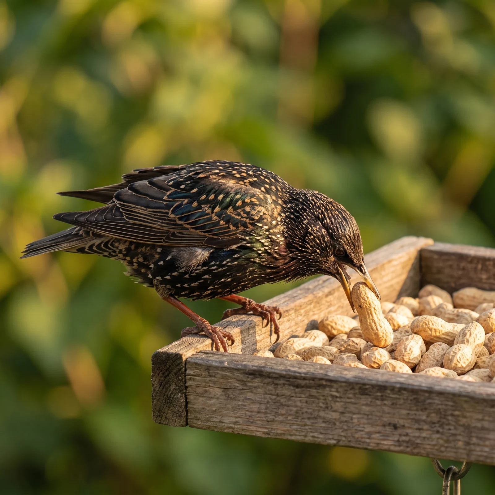 Spreeuw eet doppinda's – The Bird Family