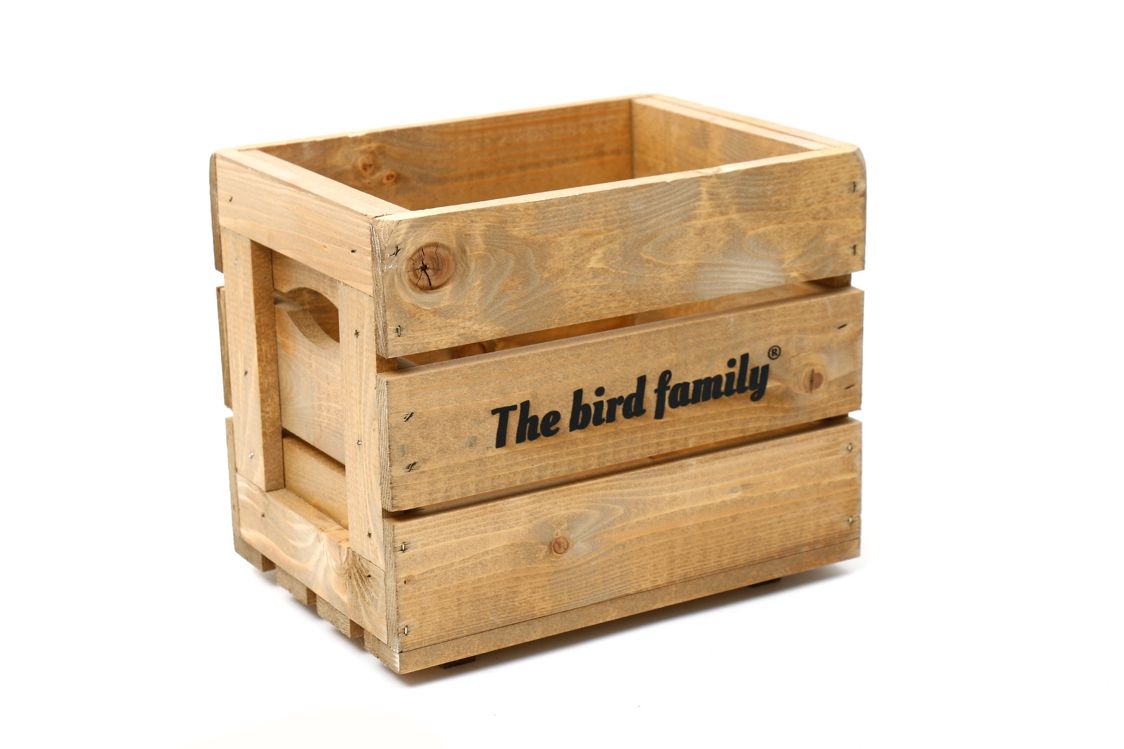 Deco krat The bird family® bruin