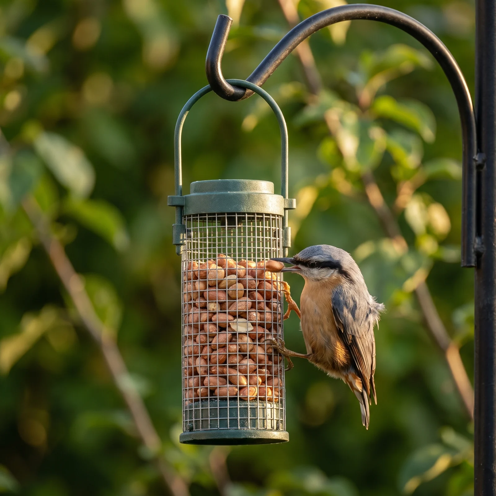 Boomklever eet uit pindasilo klein – The Bird Family