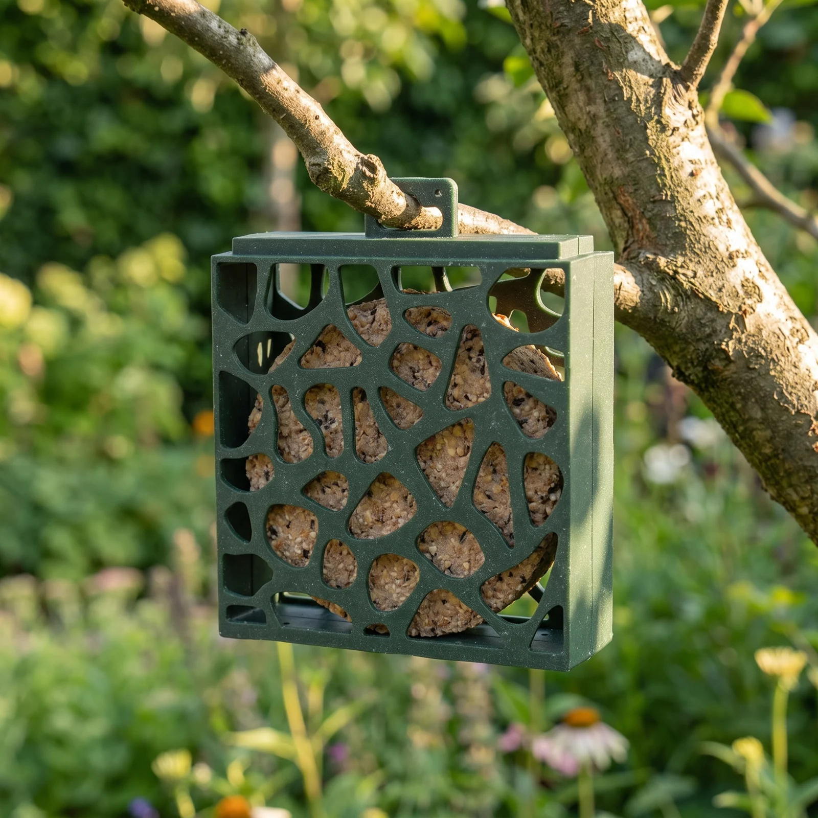 Vogelcakehouder Hulst in de tuin – The Bird Family