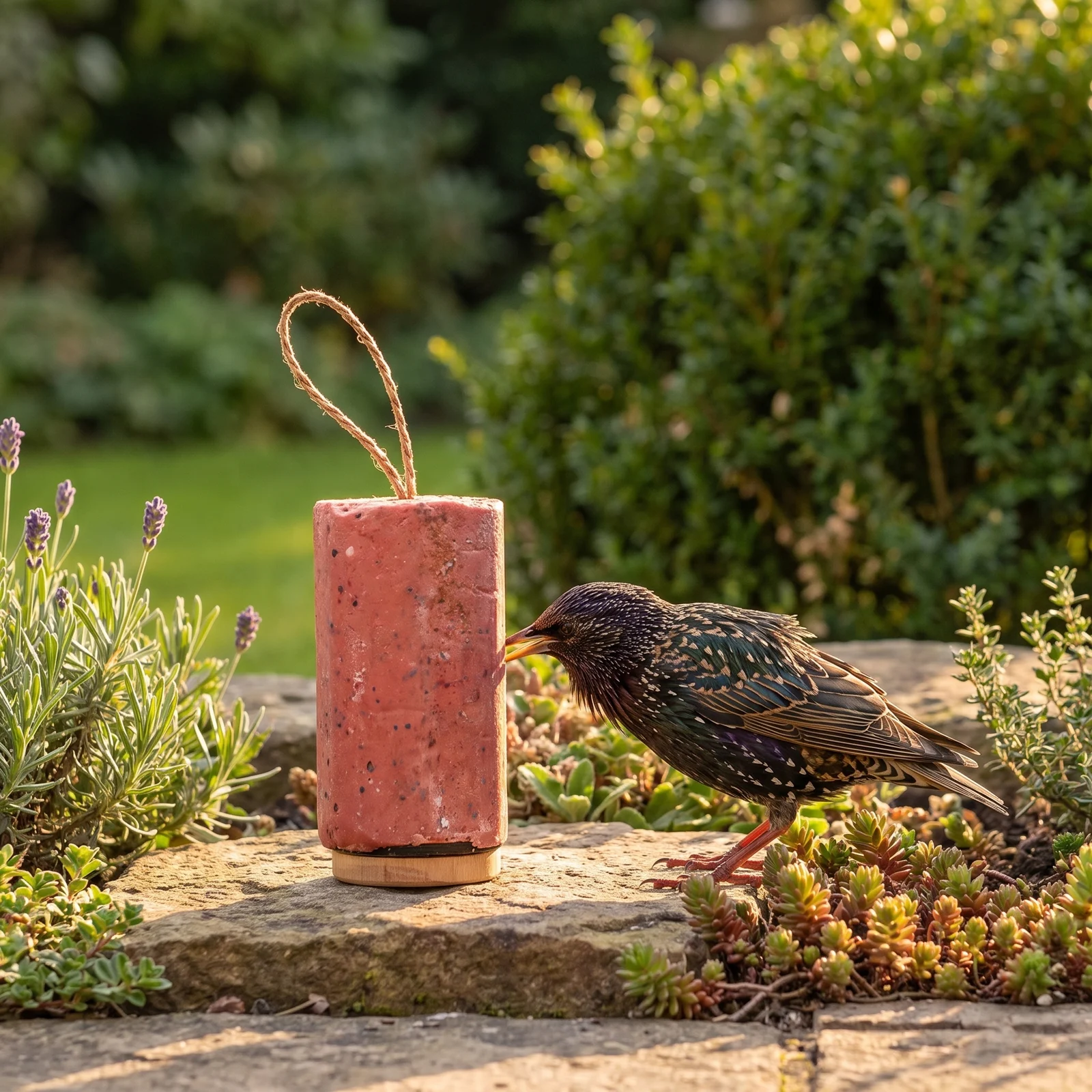 Spreeuw eet van energierol bessen – The Bird Family