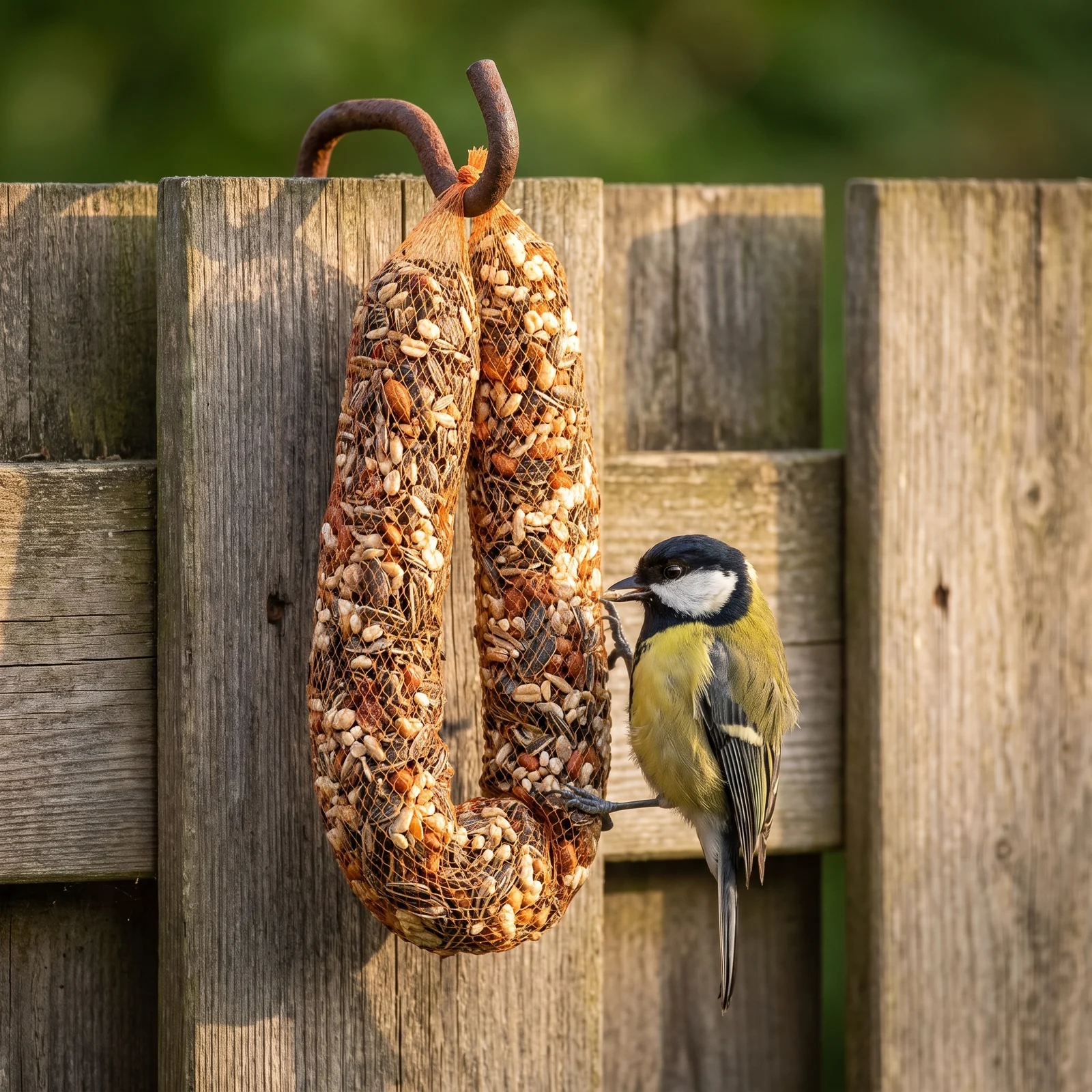 Koolmees eet van mix slinger – The Bird Family