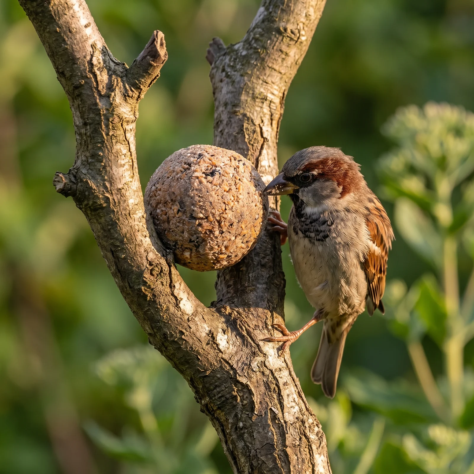 Huismus eet van vetbollen classic – The Bird Family