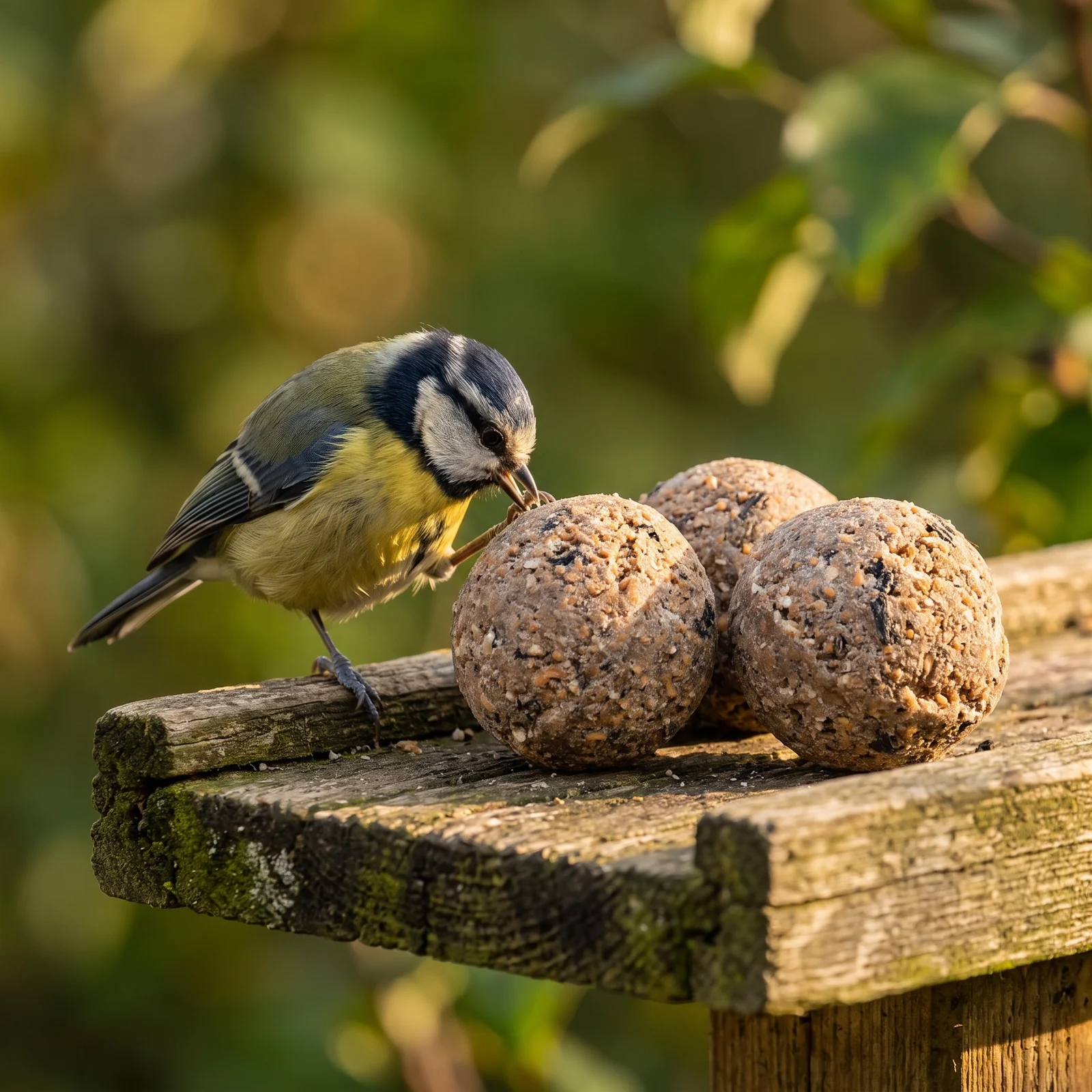 Koolmees eet van vetbollen classic – The Bird Family